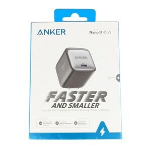 Cc1N Anker Nano II 45W USB-C‎ Smaller Wall Charger - Black/Gray (A2664J11-1)